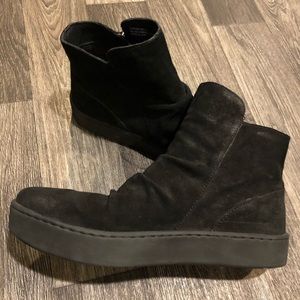 Born Leather Black Bootie Sneaker